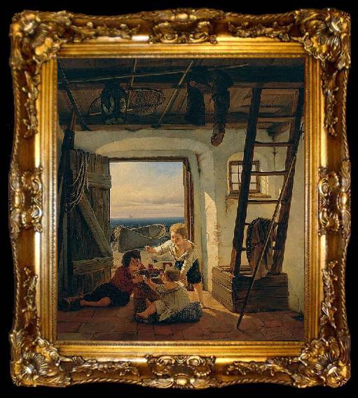 framed  Creator:Edmond Dyonnet Spielende Kinder, ta009-2